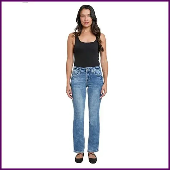 Premium Stretch Bootcut Jeans, Mid-Rise, Flattering Fit, All-Day Comfort
